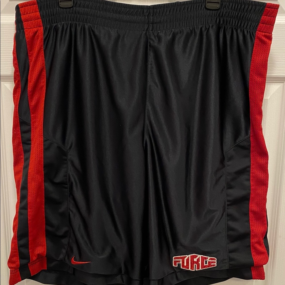 Vintage Nike Force Black & Red Basketball Shorts